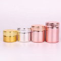 Electroplating 40ml 80ml 90ml 110ml empty child resistant glass storage container jars with lid